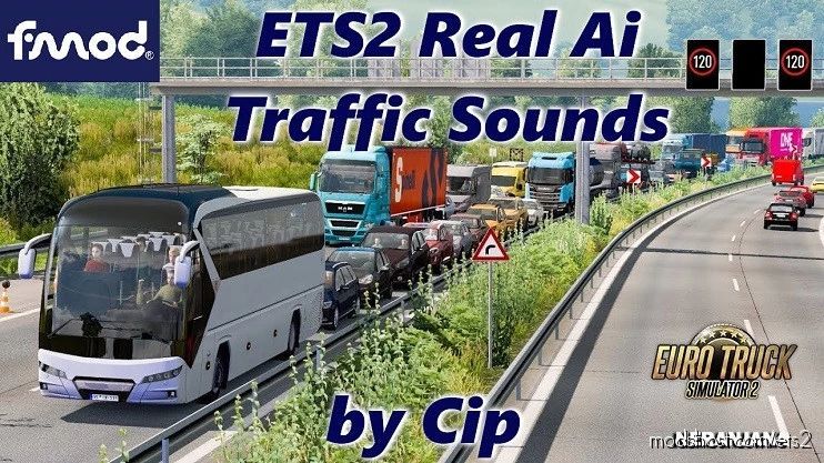 ETS2 FMOD Mod: Real AI Traffic Fmod Sounds 1.40 (Featured)