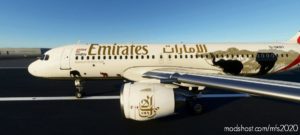 MSFS 2020 A320neo Livery Mod: Airbus A320Neo – Emirates (United For Wildlife) (Image #3)