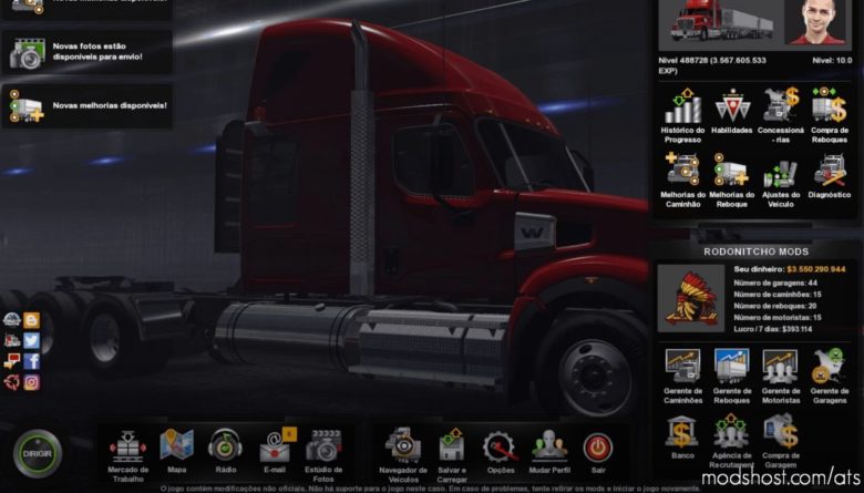 ATS Save Mod: Profile Map Original 1.40.1.0S (Featured)