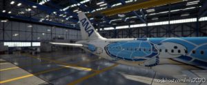 MSFS 2020 8K Livery Mod: A320Neo Flying Honu (ALL Nippon Airways ANA) 8K V1.0.0 (Image #4)