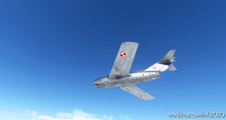 MSFS 2020 Poland Livery Mod: MIG-15 Polish AIR Force #1112 (Featured)