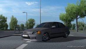 ETS2 Honda Car Mod: Civic IES V8.0 1.40 (Featured)