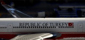 MSFS 2020 Airbus Livery Mod: PMP Airbus A330-300 Turkey Government Tc-Tur / 8K V1.0.1 (Image #4)