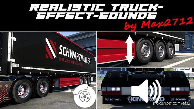 ETS2 Scania Mod: Realistic Truck-Effect-Sounds 1.40 (Featured)