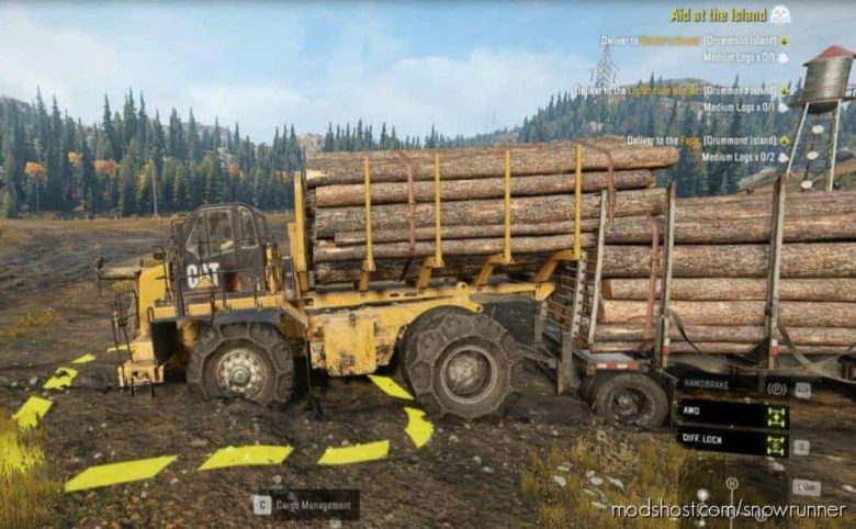 SnowRunner Caterpillar Truck Mod: CAT 770 (Featured)