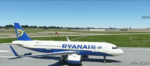 MSFS 2020 A320 Livery Mod: A32NX Ryanair V2.0 (Image #2)