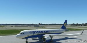 MSFS 2020 A320 Livery Mod: A32NX Ryanair V2.0 (Image #3)