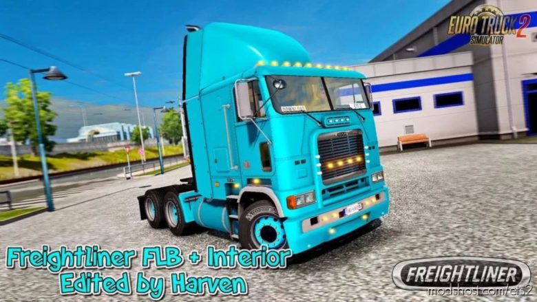 ETS2 Freightliner Truck Mod: FLB V2.0.10 Edit By Harven 1.40.X (Featured)