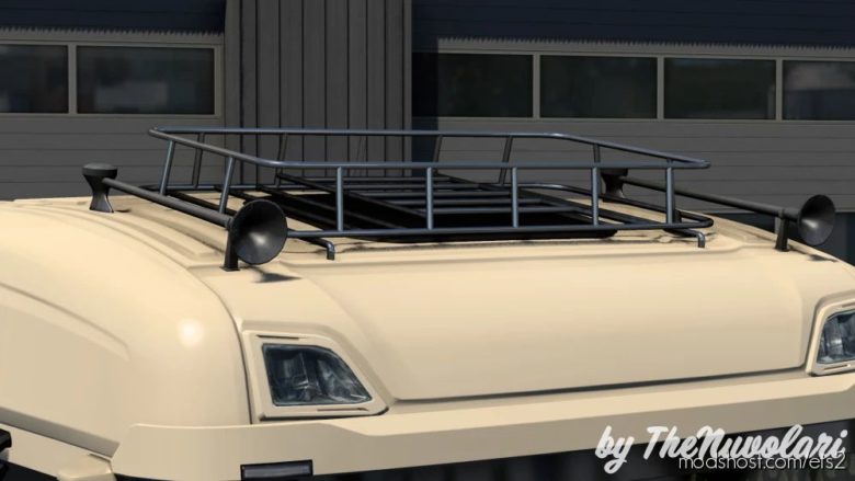 ETS2 Scania Part Mod: Painted And Chrome Roofracks For Scania Next-Gen (Featured)