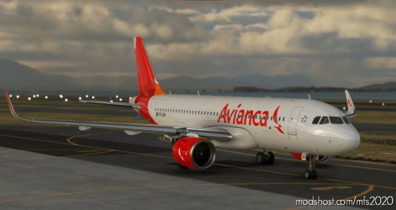 MSFS 2020 A320 Livery Mod: A32NX Avianca A320 | 8K (Featured)