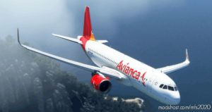 MSFS 2020 A320 Livery Mod: A32NX Avianca A320 | 8K (Image #2)