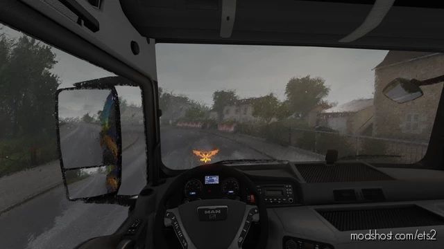 ETS2 Rain Weather Mod: Realistic Heavy Rain V1.4 By Srinsane 1.40 (Featured)