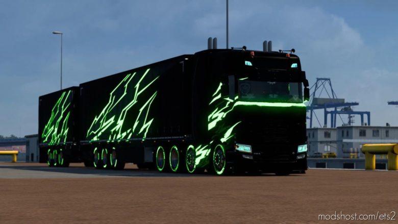 ETS2 Scania Mod: Glowing Trucks And Trailers (MP) 1.40 (Featured)