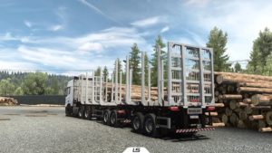 ETS2 Standalone Trailer Mod: Metalesp Bi-Train Wood Transport 7 Axles V0.4.1 (Image #5)