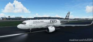 MSFS 2020 8K Livery Mod: A32NX FBW A320Neo Airbus Carbon Fibre (8K) (Featured)