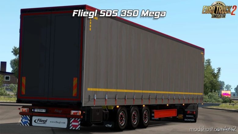 ETS2 Fliegl Trailer Mod: SDS350 Mega – Rework 1.40.X (Featured)