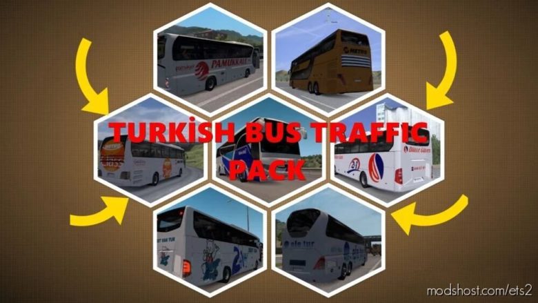 ETS2 Mod: Turki̇sh BUS Traffic Pack 1.39 – 1.40 (Featured)