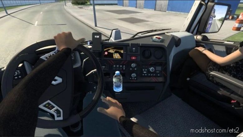 ETS2 Part Mod: Animated Hands ON The Steering Wheel For ALL Trucks V1.10 (Featured)