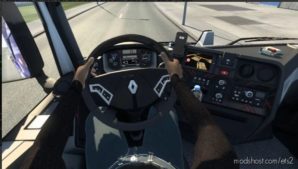 ETS2 Part Mod: Animated Hands ON The Steering Wheel For ALL Trucks V1.10 (Image #2)