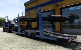 ETS2 Scania Truck Mod: Nextgen Scania P (Eugene) CAR Transport 1.40.1 (Image #5)