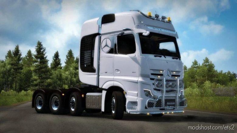 ETS2 Mercedes-Benz Mod: Realistic Mercedes Actros Mp4-Mp5 Sound Mod 1.40 (Featured)