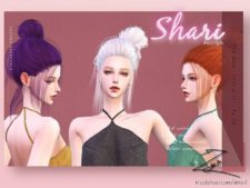 Sims 4 Mod: Shari Hairstyle (Image #2)