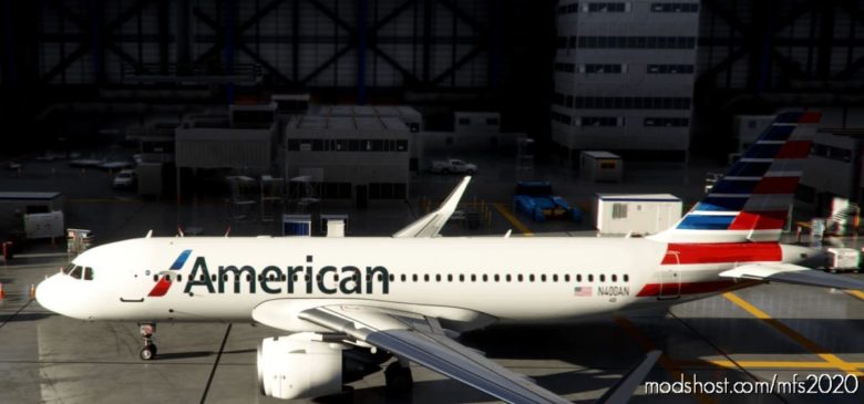 MSFS 2020 8K Livery Mod: A32NX Flybywire | Airbus A320Neo American Airlines N400AN In 8K V1.0.3 (Featured)