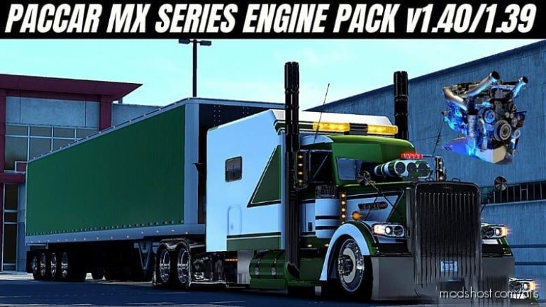 ATS Engines Sound Mod: Mega Pack Paccar MX Series Pack 1.39 - 1.40 (Featured)