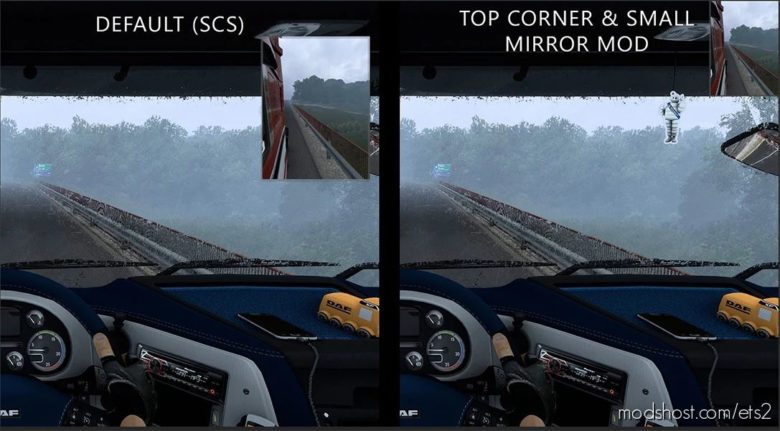 ETS2 Mod: TOP Corner & Small Mirrors V1.2 1.38 – 1.40 (Featured)