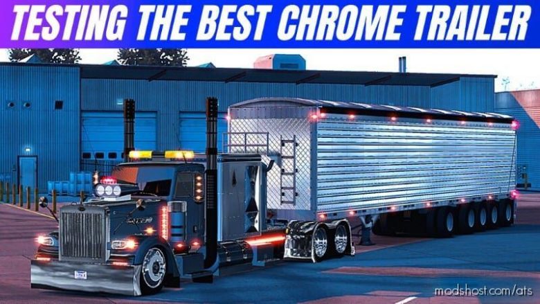 ATS Mod: The Best Chrome Trailer DRO Vilkins 1.40 - 1.39 (Featured)