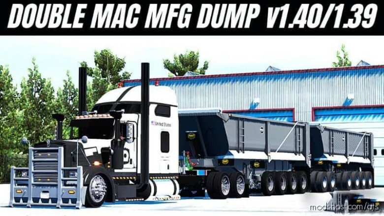 ATS Mod: MFG MAC Dump Trailer 1.40 - 1.39 (Featured)