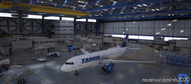 MSFS 2020 Romania Livery Mod: A32NX Tarom Romania By Dorel (Featured)