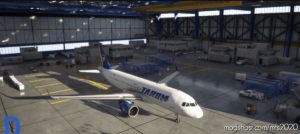 MSFS 2020 Romania Livery Mod: A32NX Tarom Romania By Dorel (Image #2)