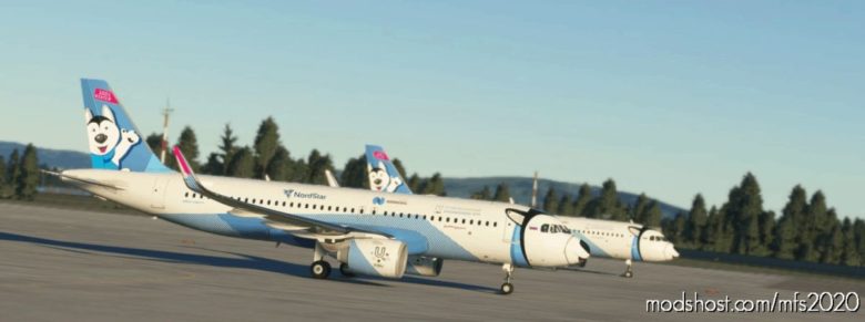 MSFS 2020 A32NX Livery Mod: A32NX FBW A320 Nordstar (Featured)