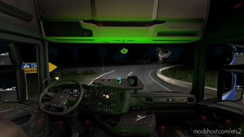 ETS2 Scania Part Mod: Interior Cabin Lights For Scania Next-Gen (Featured)