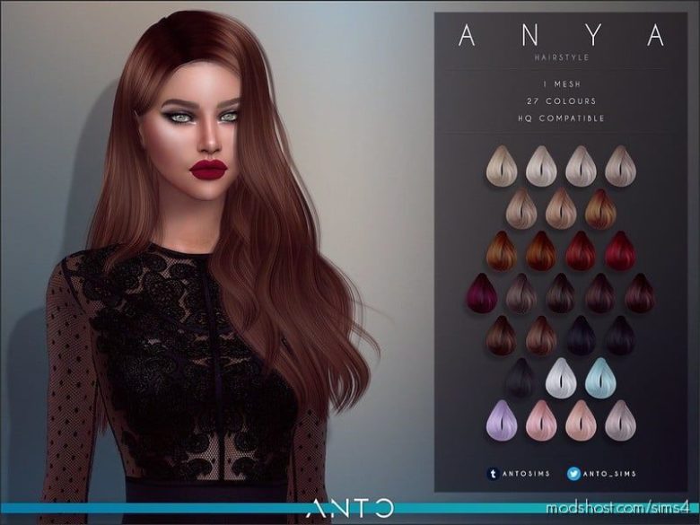 Sims 4 Mod: Anya Hair (Featured)