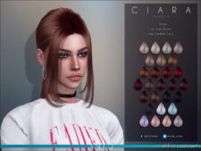 Sims 4 Mod: Ciara Hair (Featured)