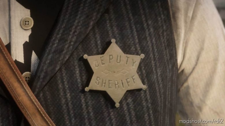 RDR2 Player Mod: Sheriff Badge (Featured)