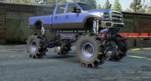 SnowRunner Car Mod: B-350 Diesel Mega MUD Truck V1.8.7 (Image #6)