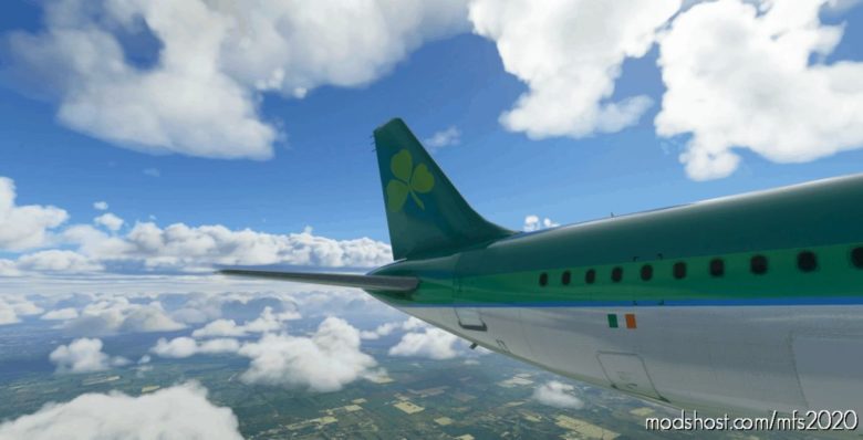 MSFS 2020 Airbus Mod: A321 AER Lingus Classic Livery PMP (Featured)