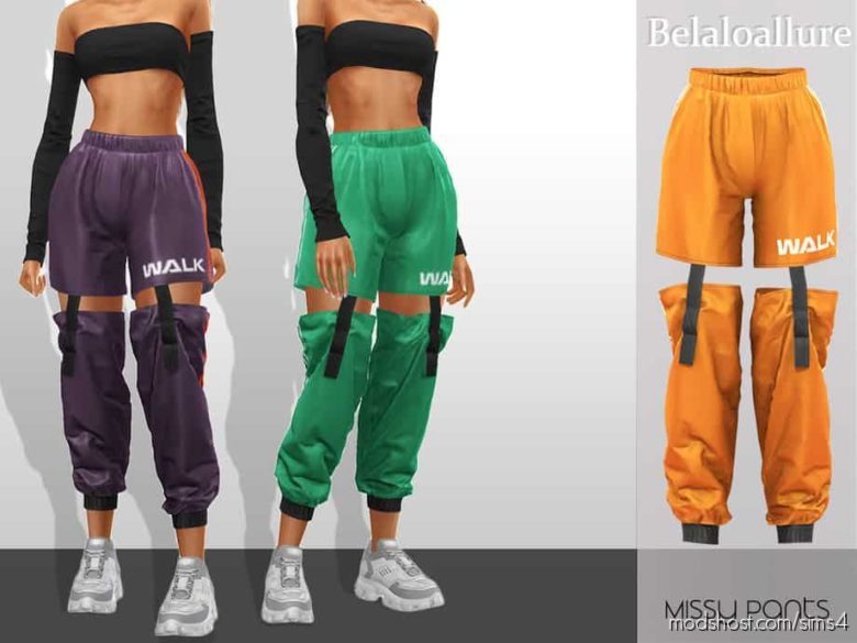 Sims 4 Clothes Mod: Missy Cropped Pants (Featured)