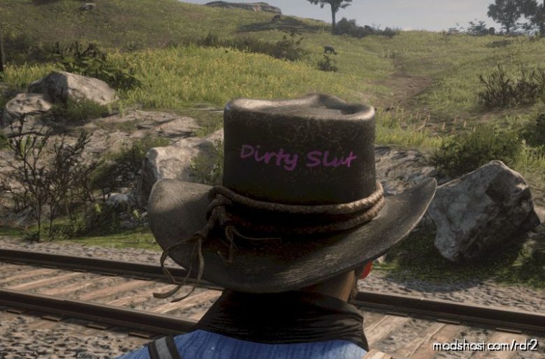 RDR2 Mod: Dirty Slut ON Arthurs HAT (Featured)