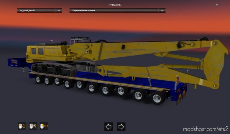 ETS2 Mod: Heavy Cargo Trailers Pack For Russian Open Spaces Map V10.0 (Featured)