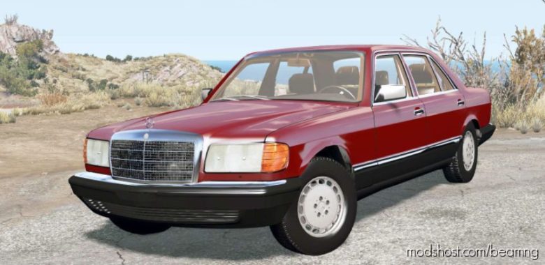 BeamNG Mercedes-Benz Car Mod: 560 SEL (W126) 1985 (Featured)