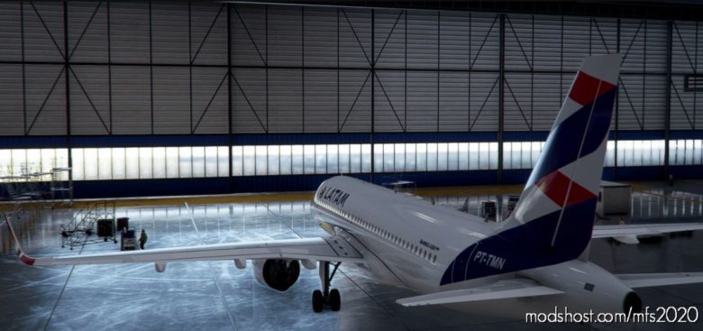 MSFS 2020 Airbus Livery Mod: A32NX Airbus A320Neo Latam Airlines Pt-Tmn In 8K V1.0.1 (Featured)