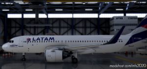 MSFS 2020 Airbus Livery Mod: A32NX Airbus A320Neo Latam Airlines Pt-Tmn In 8K V1.0.1 (Image #2)