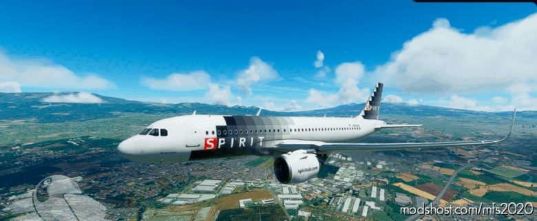 MSFS 2020 Airbus Livery Mod: A32NX Spirit Airlines | Package | Flybywire Airbus A320Neo (8K) V1.3 (Featured)