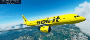 MSFS 2020 Airbus Livery Mod: A32NX Spirit Airlines | Package | Flybywire Airbus A320Neo (8K) V1.3 (Image #4)