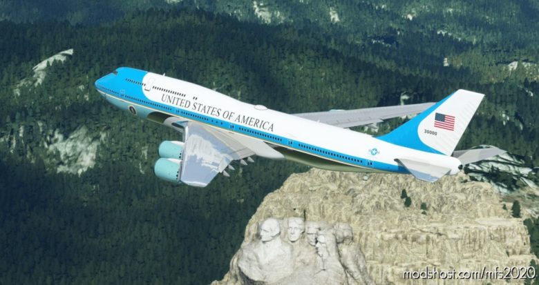 MSFS 2020 8K Livery Mod: AIR Force ONE VC-25B 8K (Featured)