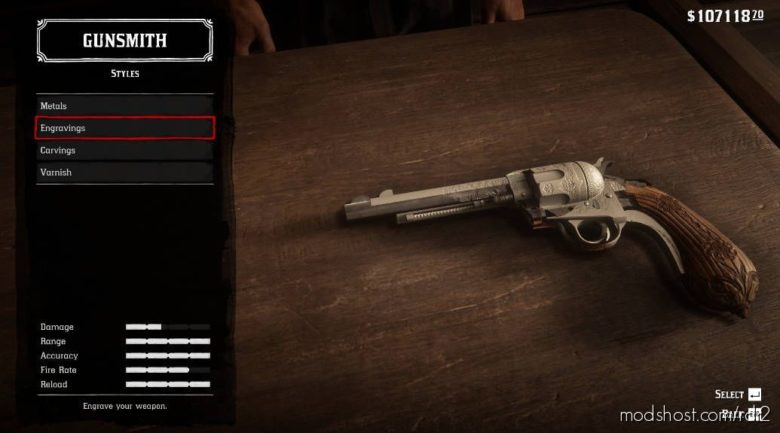 RDR2 Mod: Javiers Grip For The Cattleman (Featured)